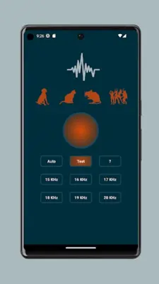 Ultrasonic emitter android App screenshot 1